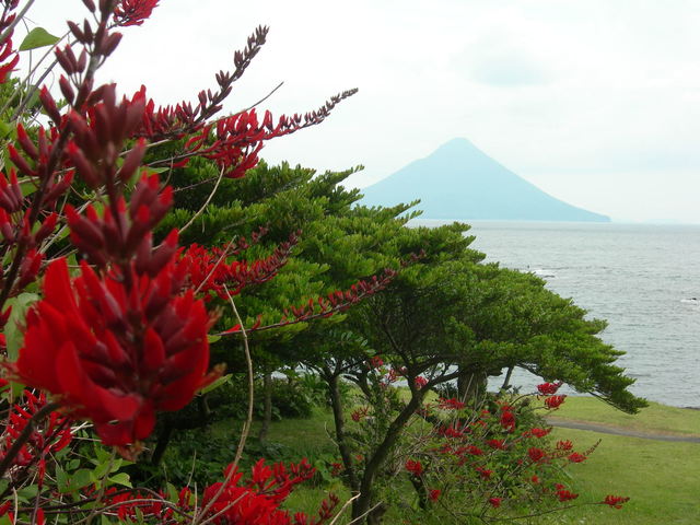 Mt. Kaimon-dake, view from Bandokorobana Cape